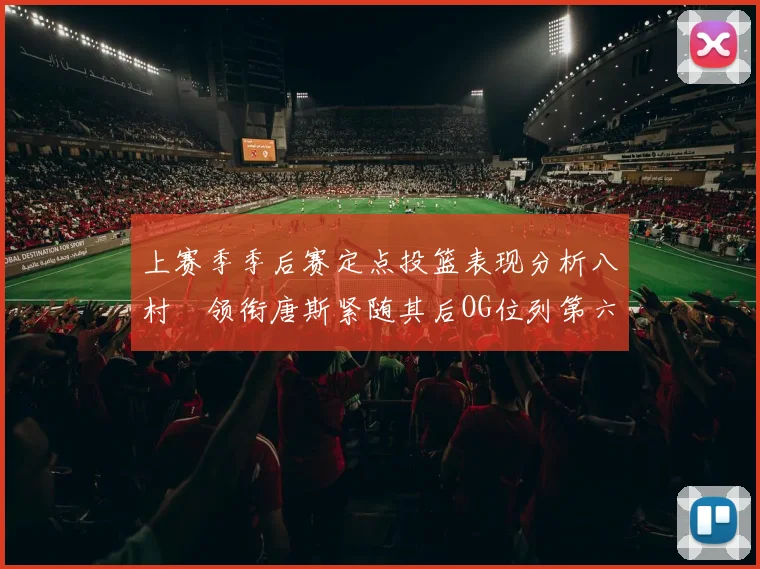 上赛季季后赛定点投篮表现分析八村塁领衔唐斯紧随其后OG位列第六